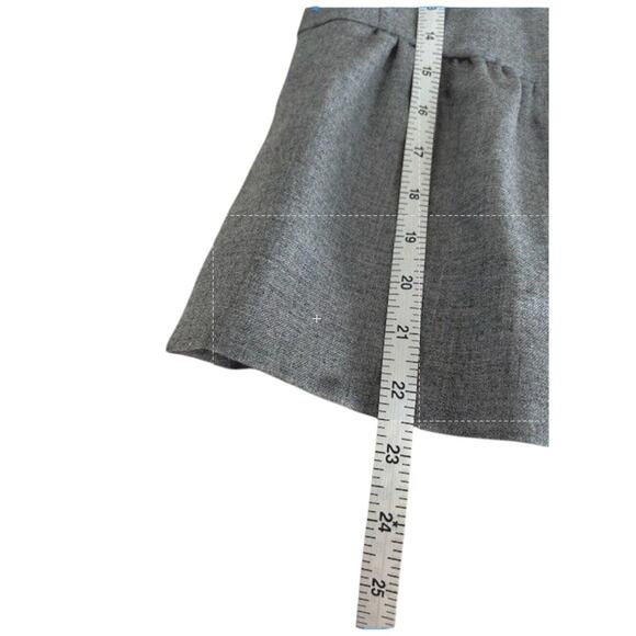 J. CREW FACTORY Grey Gray Business Casual Coquette Jacket Peplum Blazer Size 8 - Picture 7 of 13